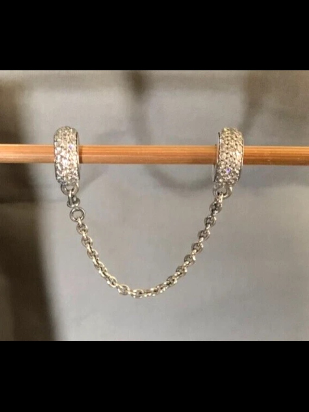 Authentic Pandora Pave Inspiration within safety chain
